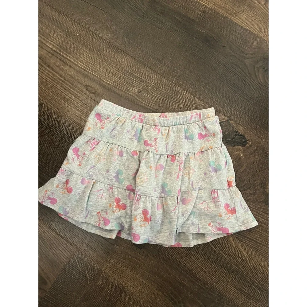 Disney‎ Jumping Beans Girls Minnie Mouse Cartwheel Scooter Skort Gray 4T